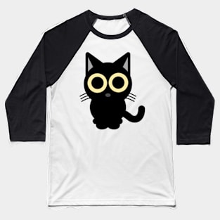 Kitty Big Eyes Baseball T-Shirt